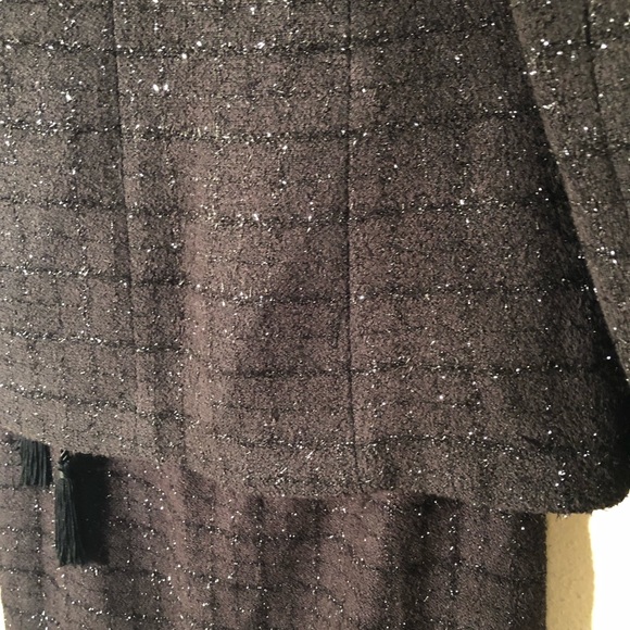 Kasper Vintage Sparkly Grid Pattern Formal Suit - Picture 11 of 16